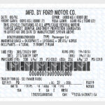 Custom VIN Sticker for Ford 5U5A-5420472-AA Replacement Label – Labels4K