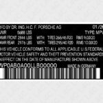 Sticker for Porsche 95B.010.016