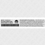 Custom Replica Noise Emission Label Sticker for Chrysler Dodge Jeep
