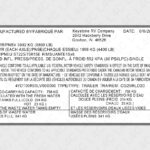 Custom Replica VIN Label Sticker for TRAILER Keystone