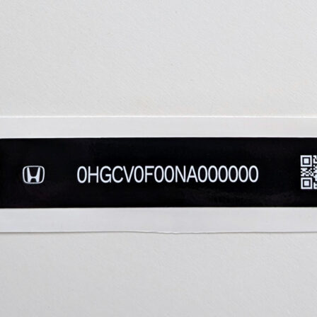 VIN Windshield Sticker for Honda