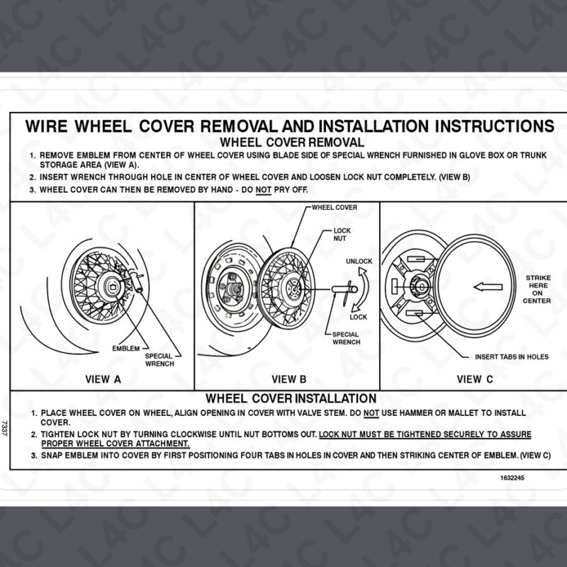 Emission DECAL Label Sticker compatible with GM 1632245 7337