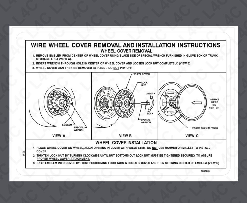 Emission DECAL Label Sticker compatible with GM 1632245 7337